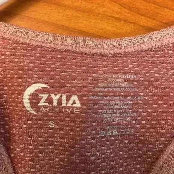 Zyia Active seamless Copper Charged Tank Poppy sz small NWT - Picture 4 of 4